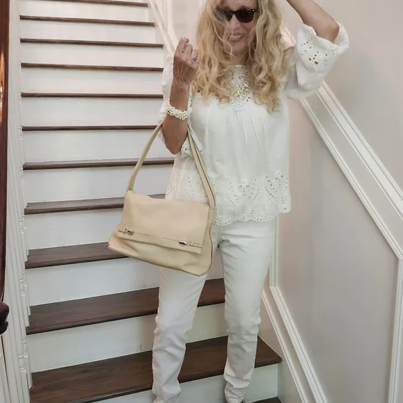 Robert Pietri Excellent Condition Elegant Tan Leather HOBO Shoulder Bag, $125 - Picture 11 of 14